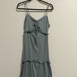 Japna teal maxi dress M crouched adjustable strap